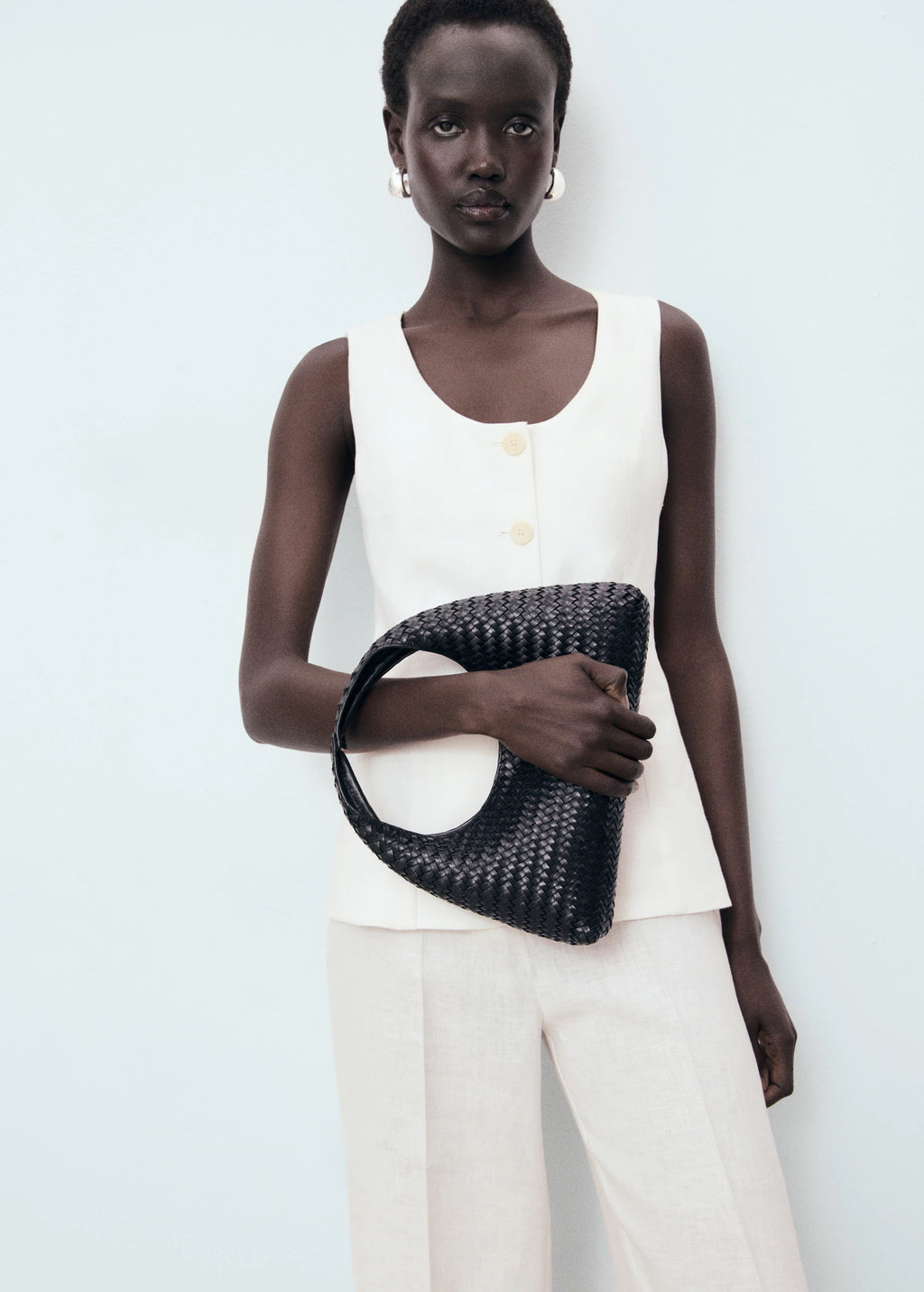 Suit Style Linen Jumpsuit