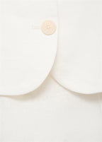 Suit Style Linen Jumpsuit