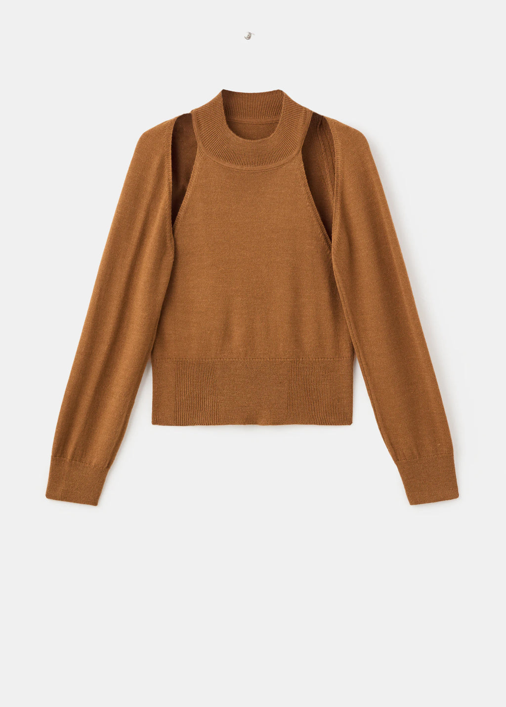 Sweater With Cardigan Style Detailing