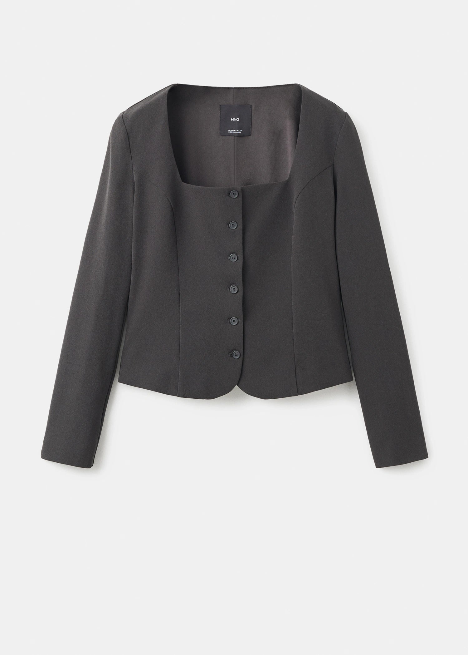Tailored Cropped Suit Jacket