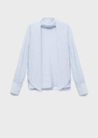 Textured Blouse With Foulard