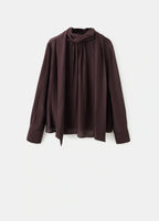 Textured Blouse With Foulard