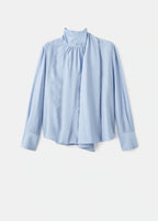 Textured Blouse With Foulard