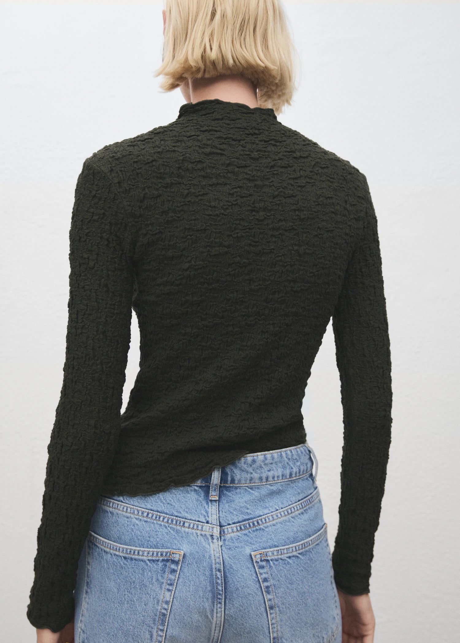 Textured Crepe Top