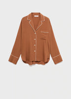 Textured Shirt With Contrasting Trim