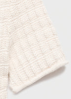 Textured Sweater With Ruffles