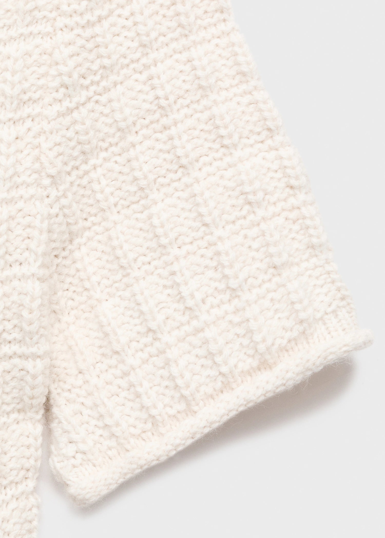 Textured Sweater With Ruffles