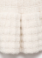 Textured Sweater With Ruffles