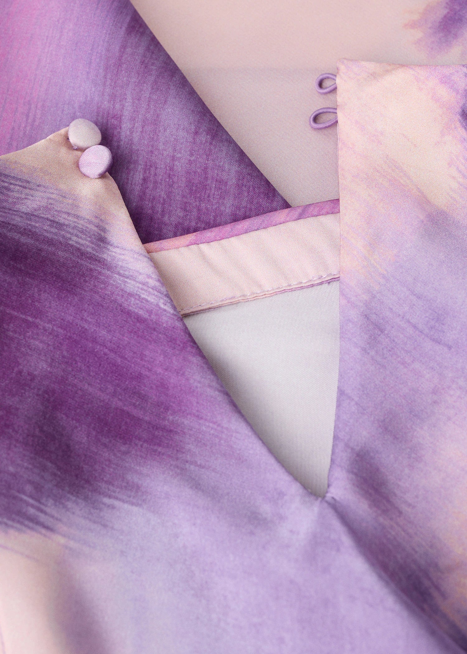 Tie Dye Blouse With Foulard