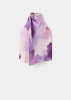 Tie Dye Blouse With Foulard