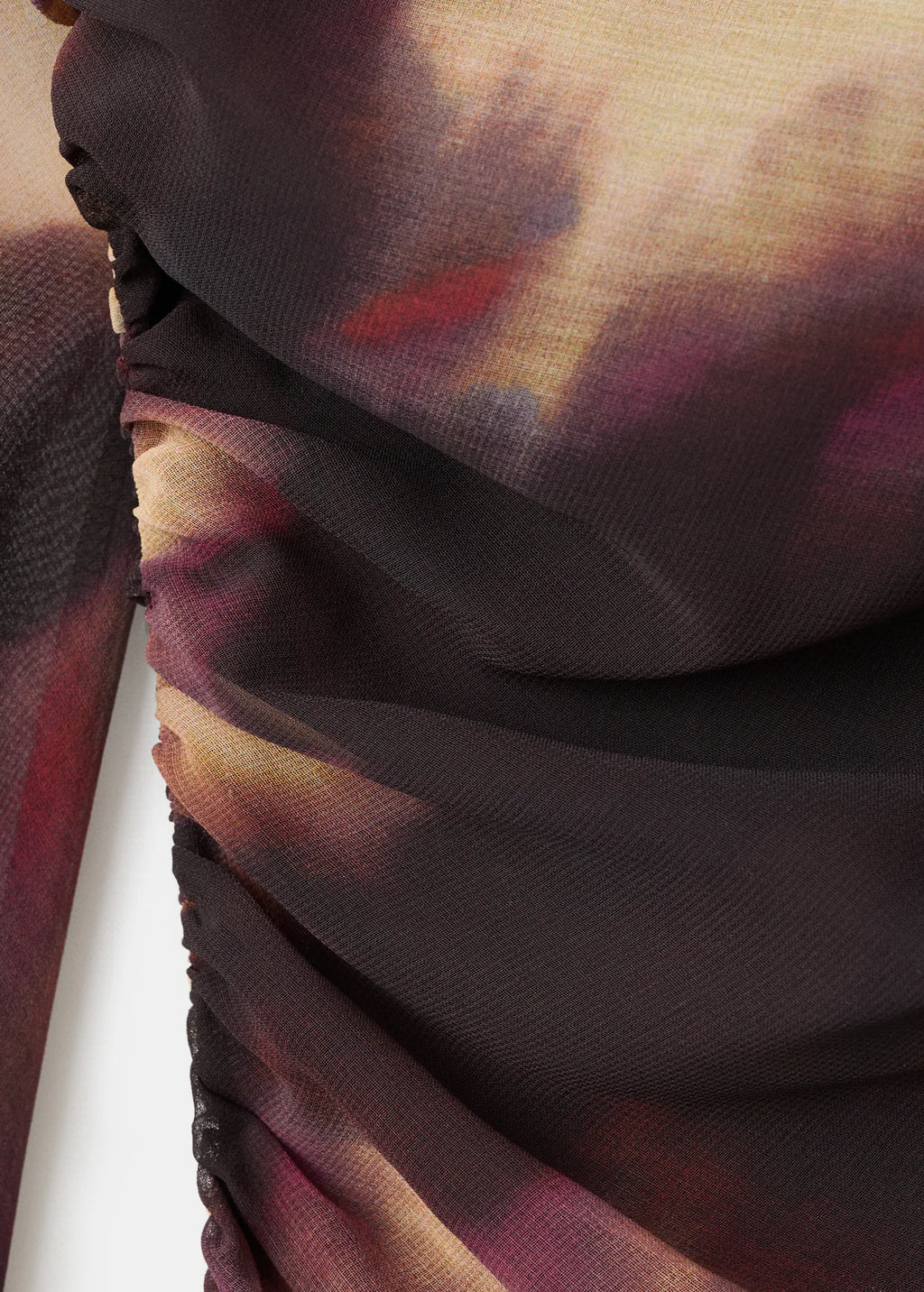 Tie Dye Ruched Dress