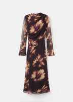 Tie Dye Ruched Dress