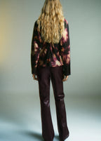 Tie Dye Turtleneck Blouse