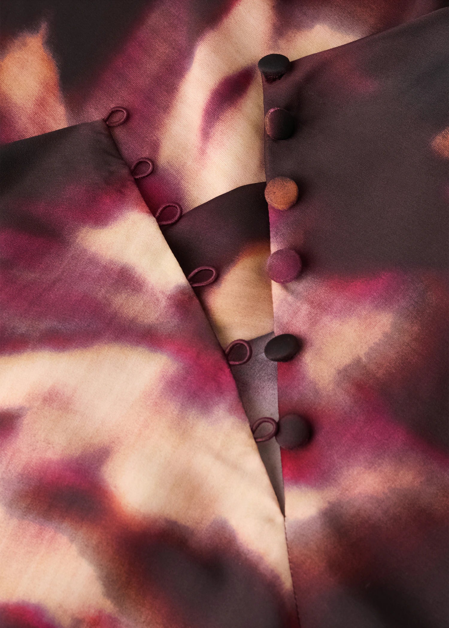 Tie Dye Turtleneck Blouse