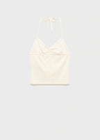 Top With Perforated Neckline