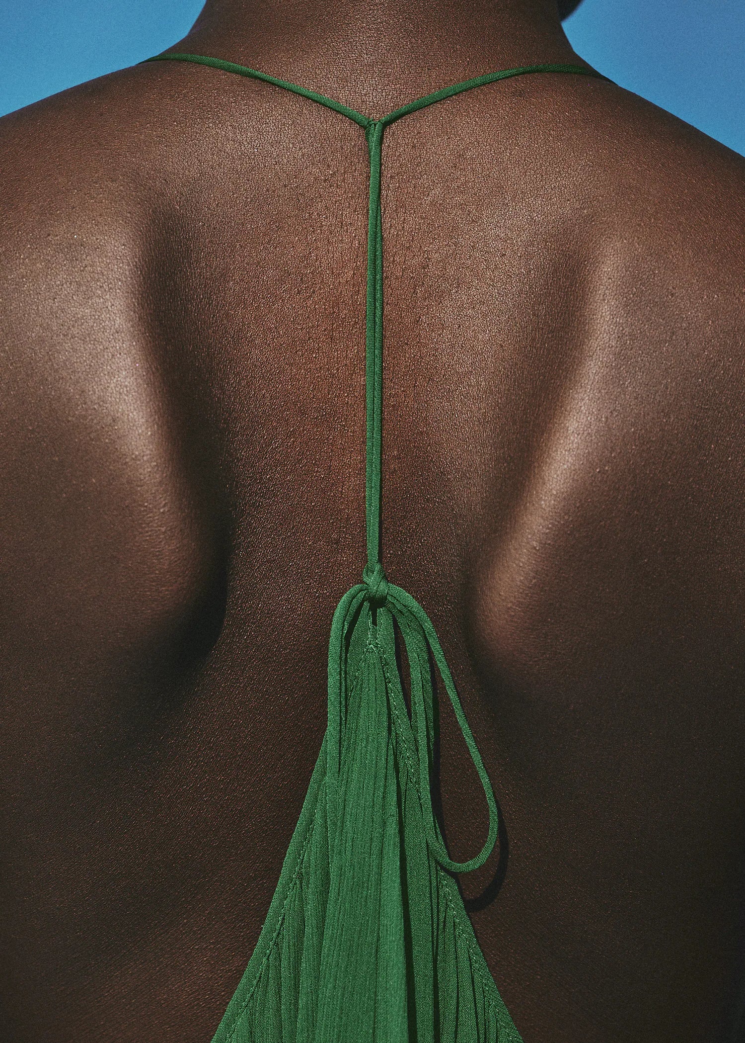 Top With Pleated Back Neckline