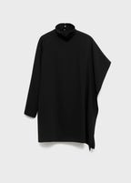 Turtleneck Dress With Asymmetrical Sleeves