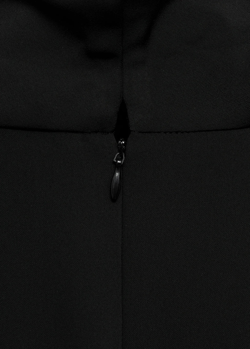 Turtleneck Dress With Asymmetrical Sleeves