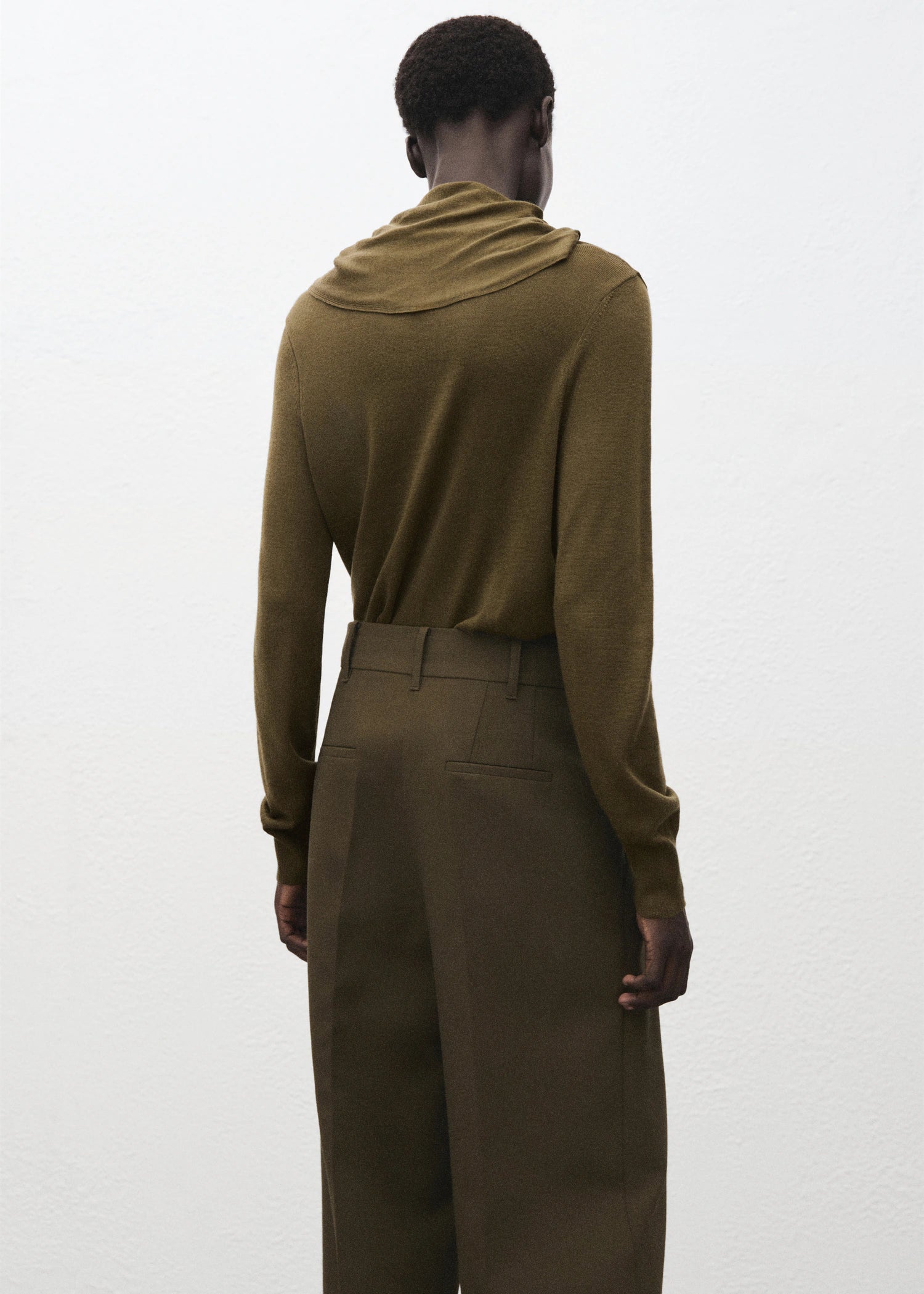 Turtleneck Sweater With Knot