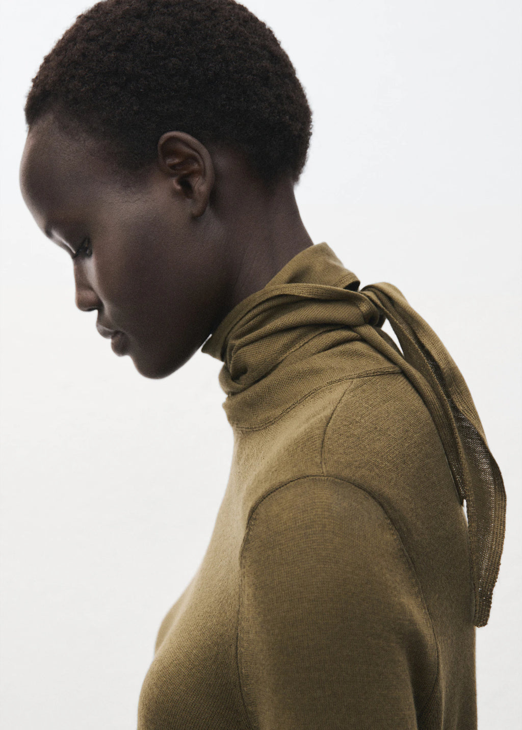 Turtleneck Sweater With Knot