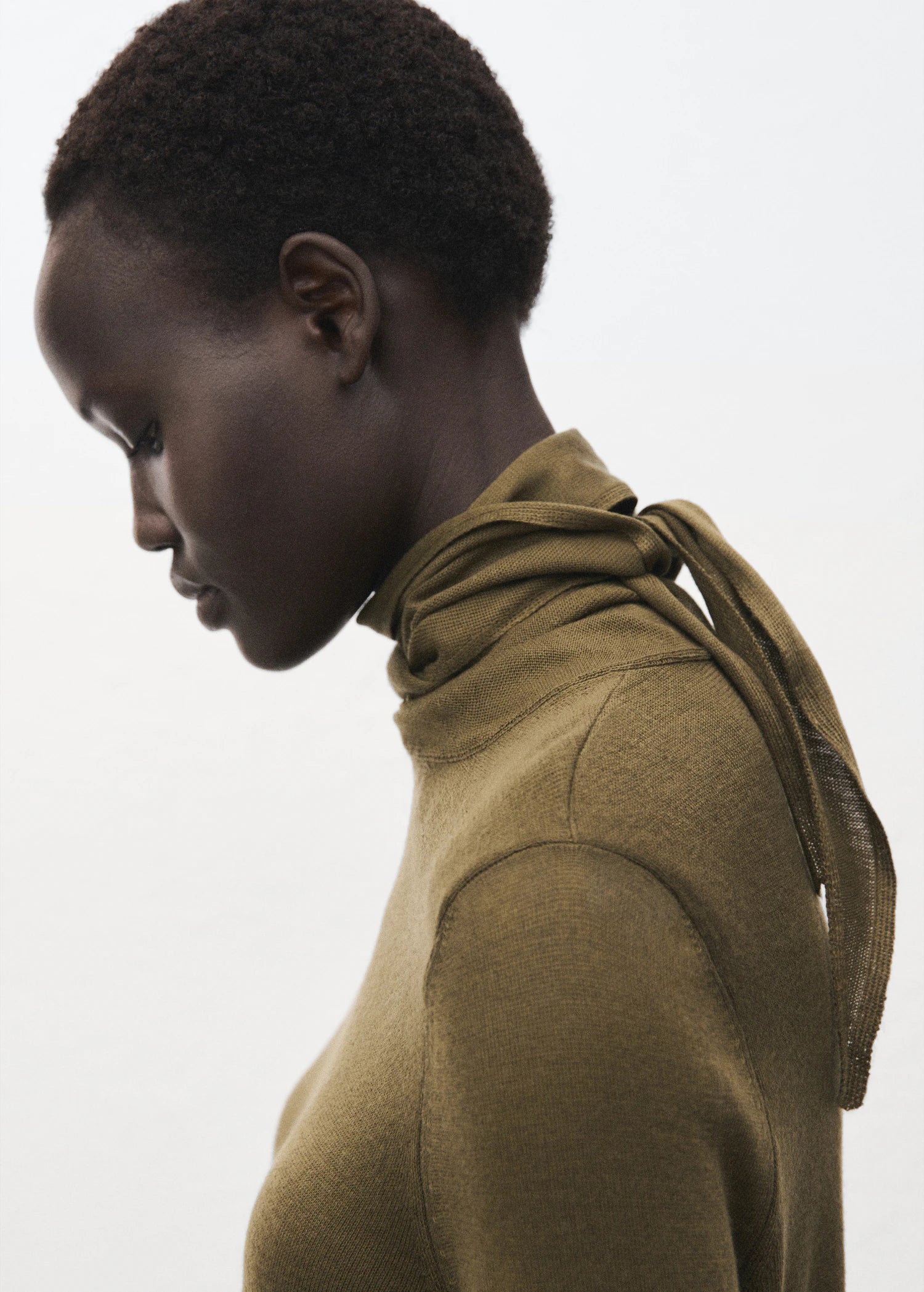 Turtleneck Sweater With Knot