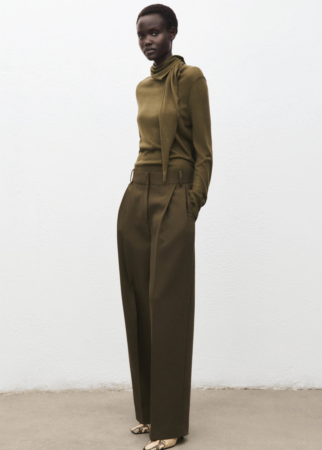 Turtleneck Sweater With Knot