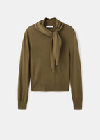 Turtleneck Sweater With Knot