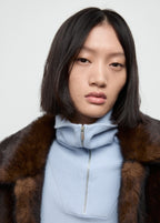 Turtleneck Sweater With Zip