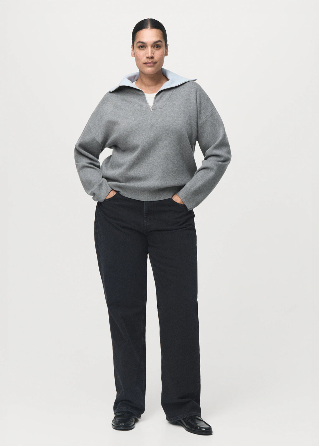 Turtleneck Sweater With Zip