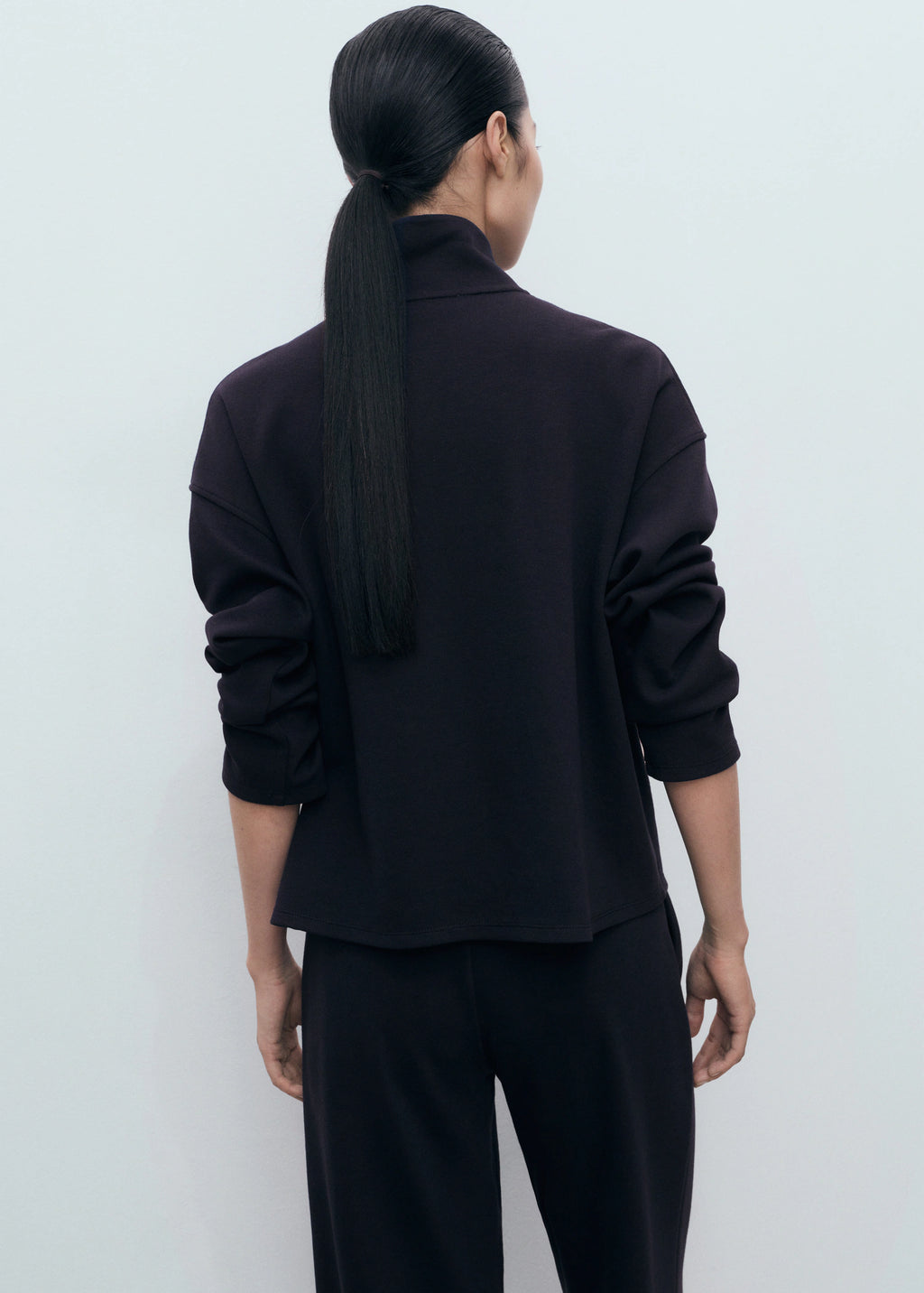 Turtleneck Sweatshirt With Zip