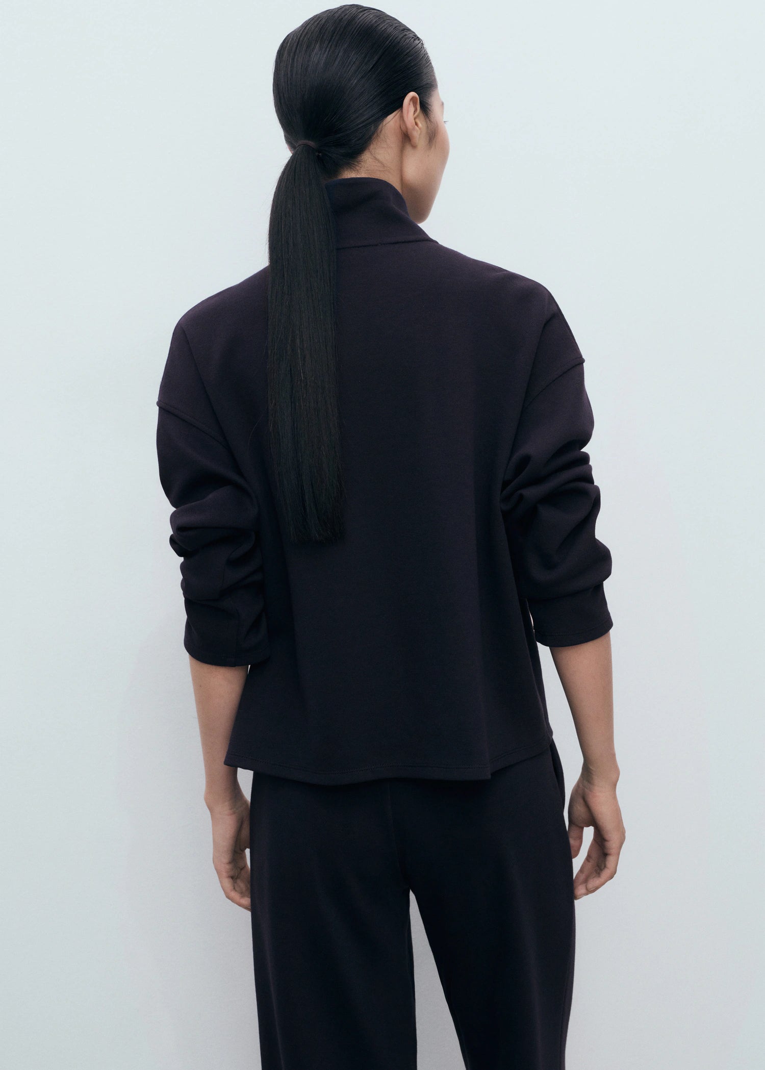 Turtleneck Sweatshirt With Zip