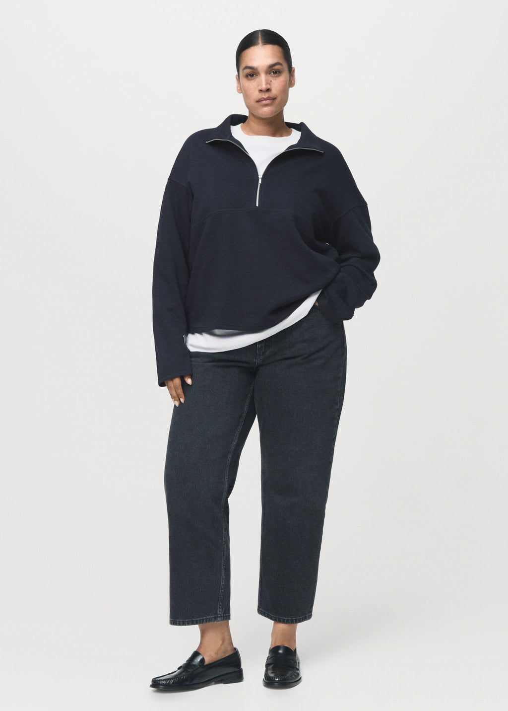 Turtleneck Sweatshirt With Zip