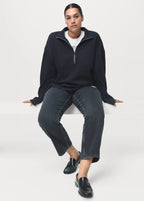 Turtleneck Sweatshirt With Zip