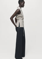 Turtleneck Top With Belt