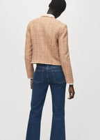 Tweed Jacket With Frayed Ends