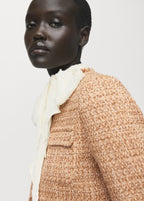 Tweed Jacket With Frayed Ends