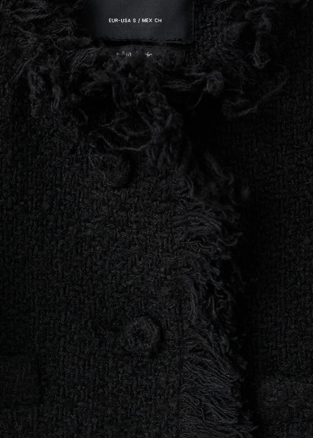 Tweed Jacket With Frayed Ends