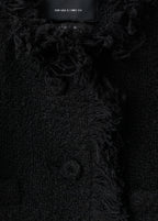 Tweed Jacket With Frayed Ends