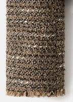 Tweed Jacket With Fur Collar