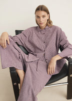 Two Piece Cotton Pyjamas In Gingham Check