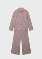 Two Piece Cotton Pyjamas In Gingham Check