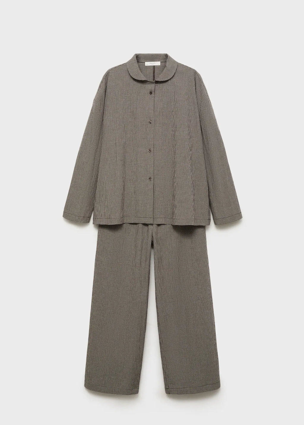 Two Piece Cotton Pyjamas In Gingham Check