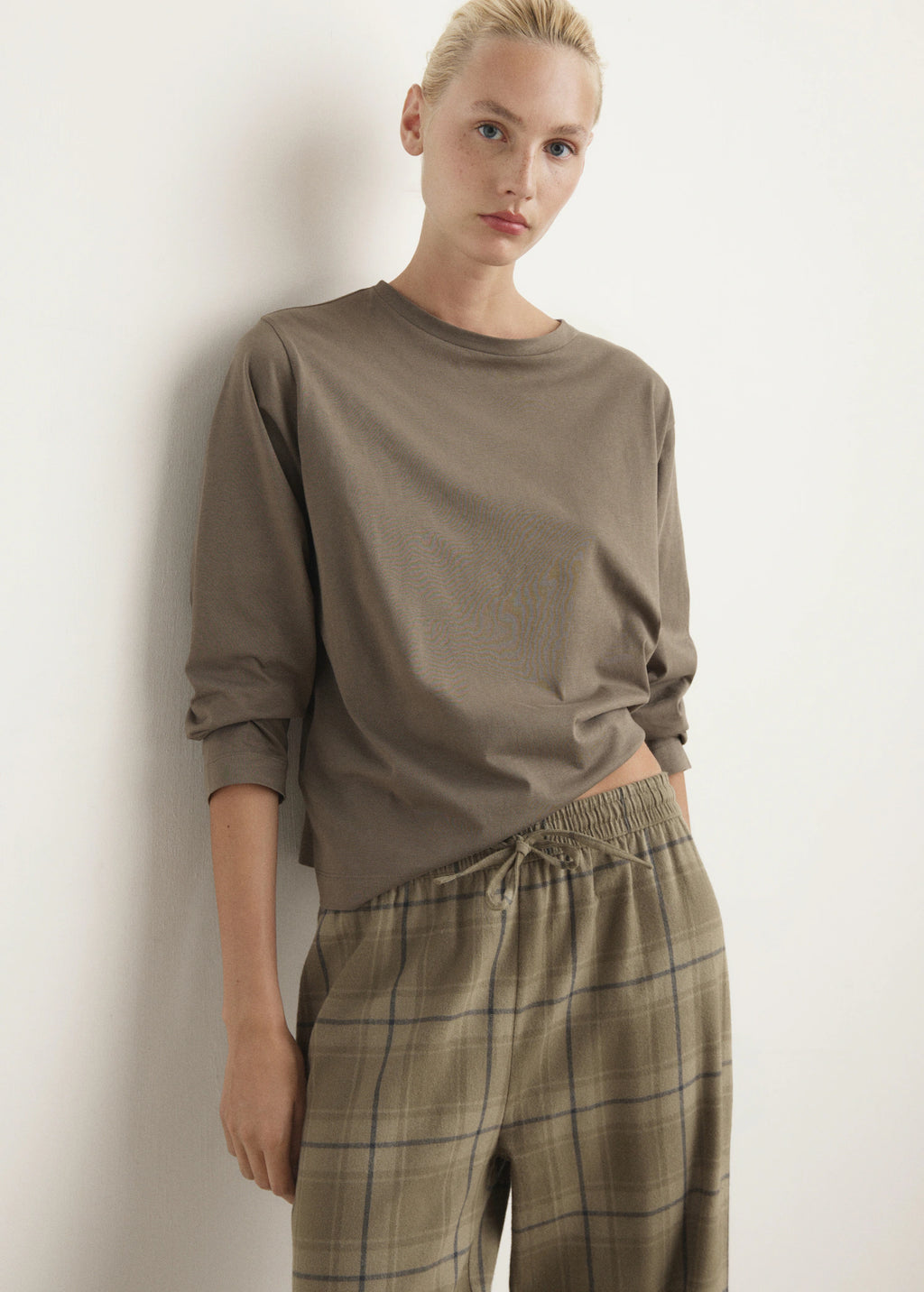 Two Piece Flannel Check Pyjamas