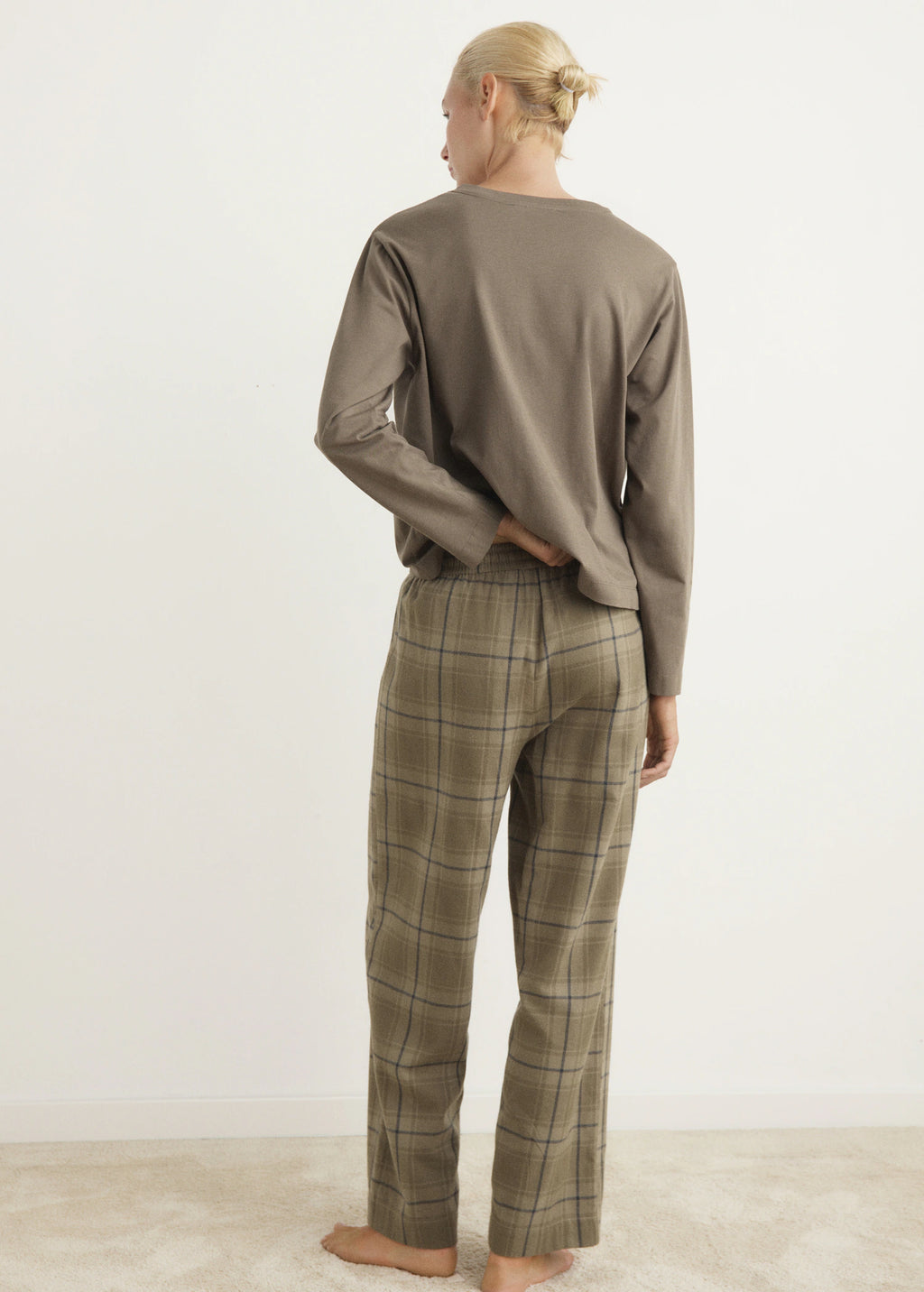 Two Piece Flannel Check Pyjamas