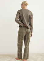 Two Piece Flannel Check Pyjamas