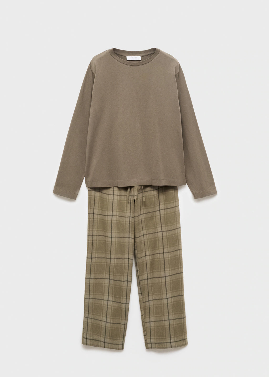 Two Piece Flannel Check Pyjamas