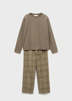 Two Piece Flannel Check Pyjamas