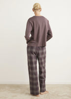 Two Piece Flannel Check Pyjamas