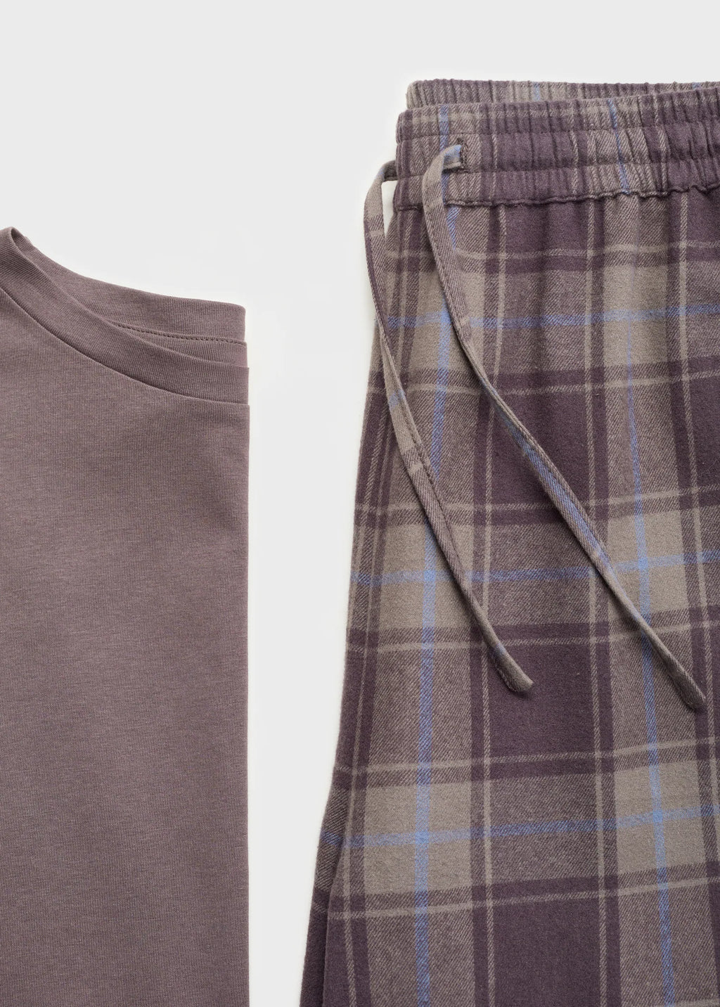 Two Piece Flannel Check Pyjamas