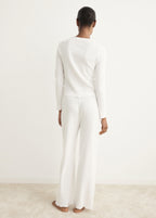 Two Piece Openwork Cotton Pyjamas